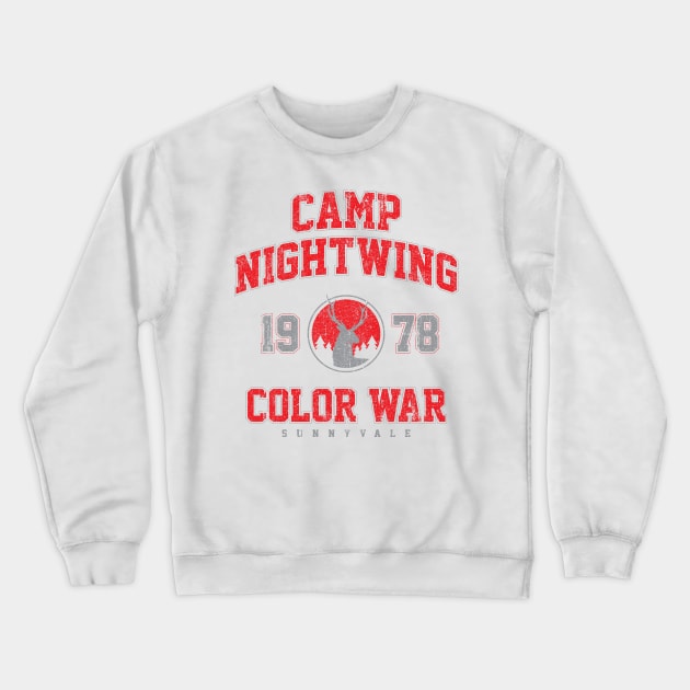 Camp Nightwing Color War 78 - Sunnyvale (Variant) Crewneck Sweatshirt by huckblade